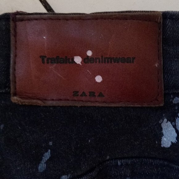 ZARA Black Speckled Skinny Jeans Size 4 - Picture 5 of 5